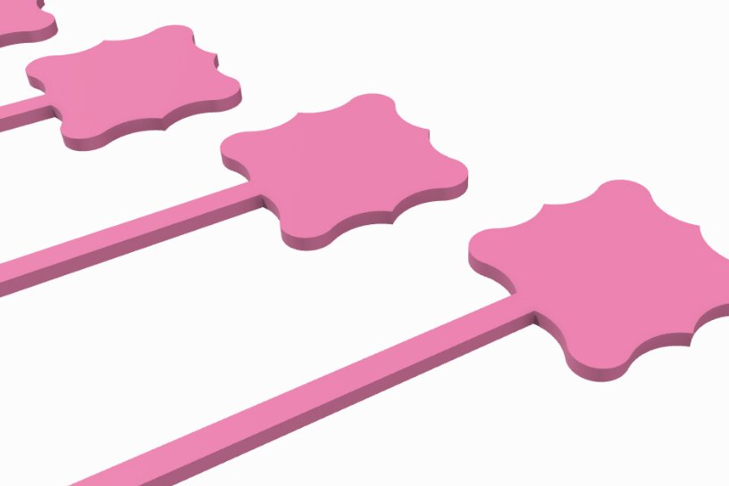 Σετ των 2 Intra απο ξύλο plywood 3mm-4mm πάχος - Drink Stirrer Laser Cut Files  Δίασταση 15x15 cm INTRAFABR-118062459