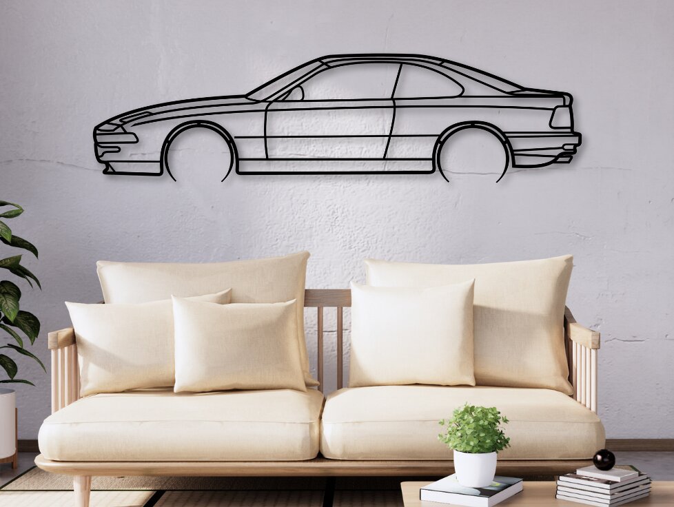 Σετ των 2 Intra απο ξύλο plywood 3mm-4mm πάχος - E31 Laser Cut Car Silhouette, Car Dxf Δίασταση 20x20 cm INTRAFABR-110508684