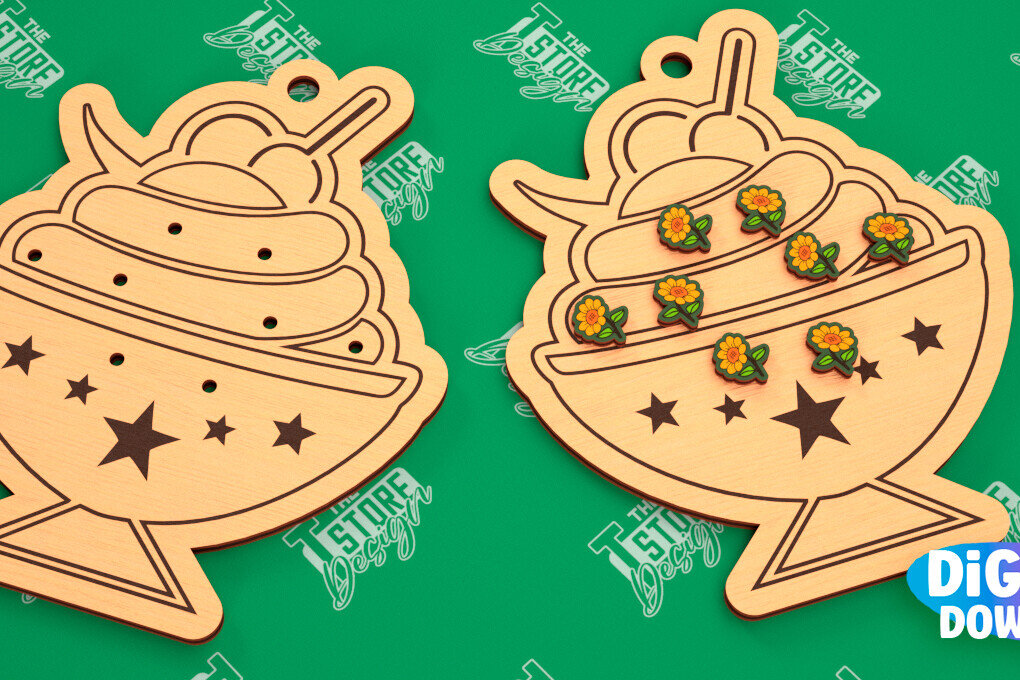 Σετ των 3 Intra απο ξύλο plywood 3mm-4mm πάχος - Κάρτα προβολής σκουλαρικιών | Stand κοσμημάτων|CNC Δίασταση 3x3 cm INTRAFABR-102902540