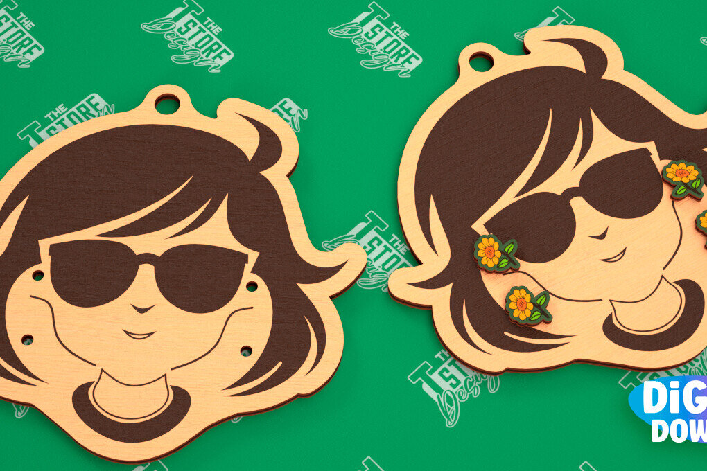 Σετ των 3 Intra απο ξύλο plywood 3mm-4mm πάχος - Κάρτα προβολής σκουλαρικιών | Stand κοσμημάτων|CNC Δίασταση 3x3 cm INTRAFABR-102902458