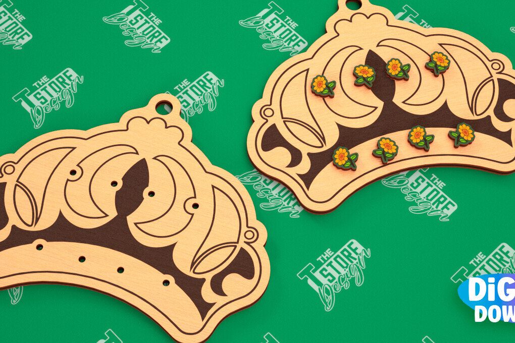 Σετ των 3 Intra απο ξύλο plywood 3mm-4mm πάχος - Κάρτα προβολής σκουλαρικιών | Stand κοσμημάτων|CNC Δίασταση 3x3 cm INTRAFABR-102902507