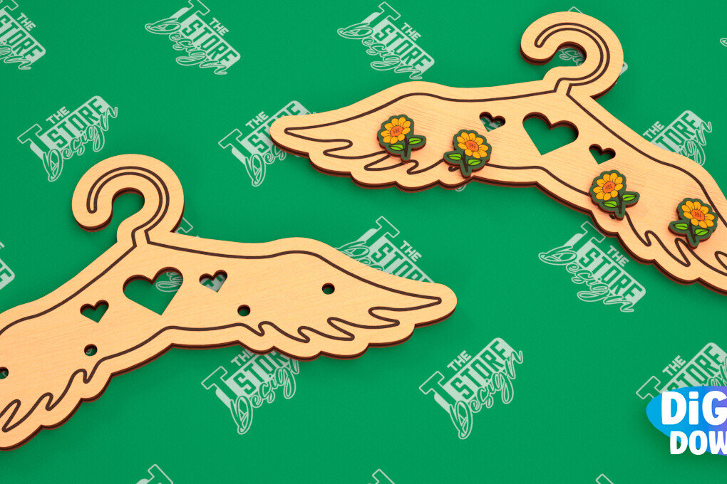 Σετ των 3 Intra απο ξύλο plywood 3mm-4mm πάχος - Κάρτα προβολής σκουλαρικιών | Stand κοσμημάτων|CNC Δίασταση 3x3 cm INTRAFABR-102902453