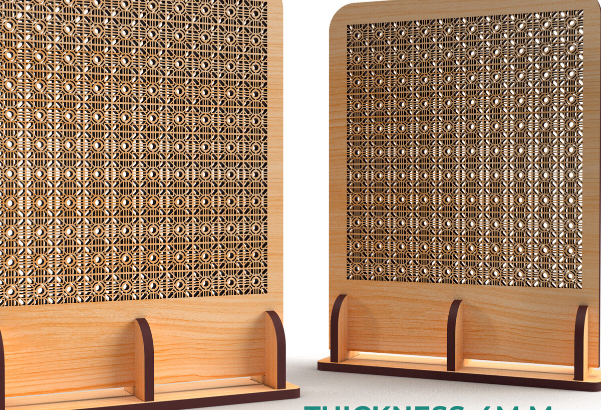 Intra απο ξύλο plywood 3mm-4mm πάχος - Στάση οθόνης σκουλαρικιών Βάση σκουλαρικιών Δίασταση 69x5 cm INTRAFABR-84952999