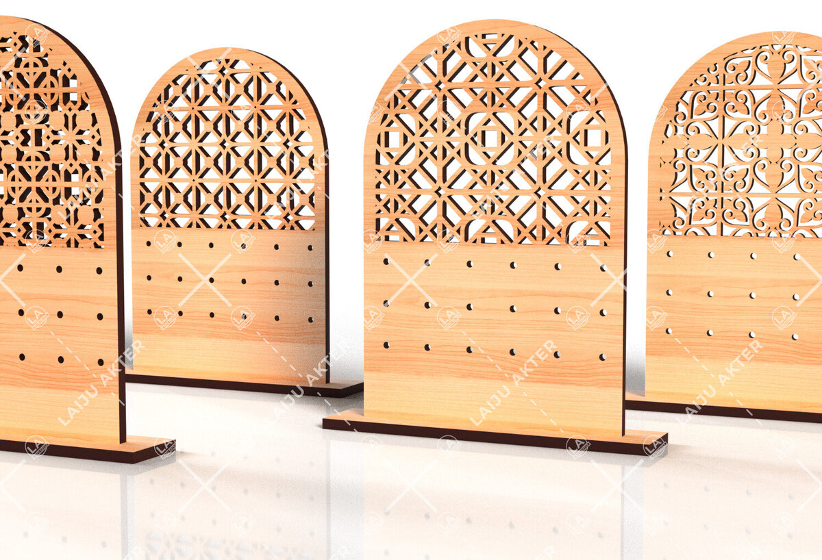 Intra απο ξύλο plywood 3mm-4mm πάχος - Σετ Σκουλαρίκια  Laser Cut 04 Δίασταση 3x3 cm INTRAFABR-117740573