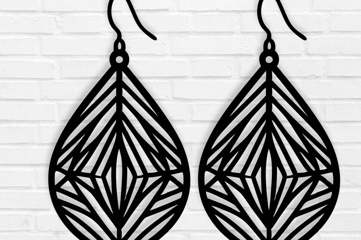 Σετ των 3 Intra απο ξύλο plywood 3mm-4mm πάχος - Σκουλαρίκι Laser Cut File, Σκουλαρίκι  Δίασταση 3x3 cm INTRAFABR-109952077