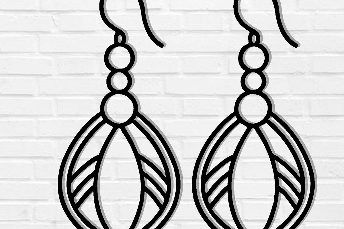 Σετ των 3 Intra απο ξύλο plywood 3mm-4mm πάχος - Σκουλαρίκι Laser Cut File, Σκουλαρίκι  Δίασταση 3x3 cm INTRAFABR-115913290