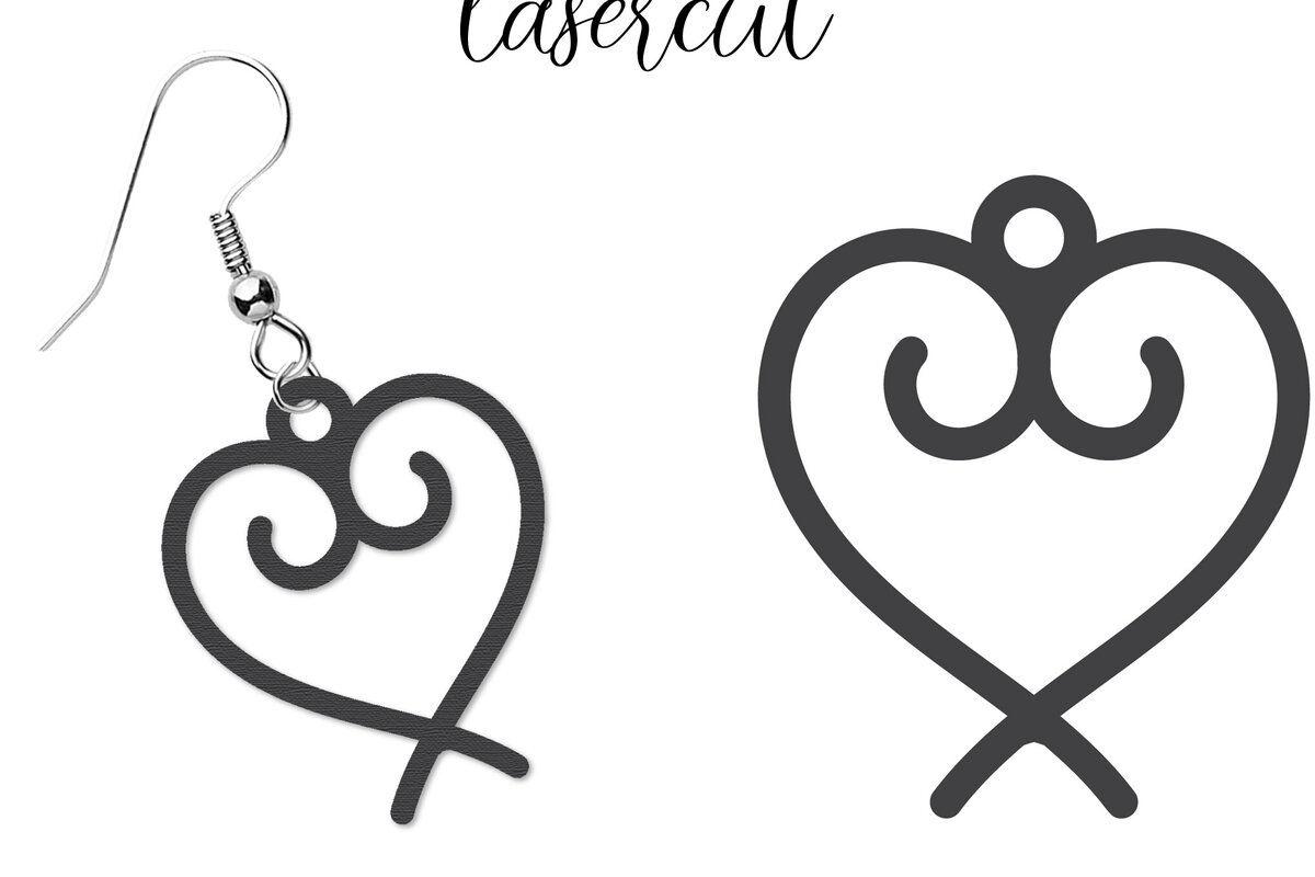 Σετ των 3 Intra απο ξύλο plywood 3mm-4mm πάχος - Σκουλαρίκι LaserCut -  Lasercut Δίασταση 3x3 cm INTRAFABR-116647052