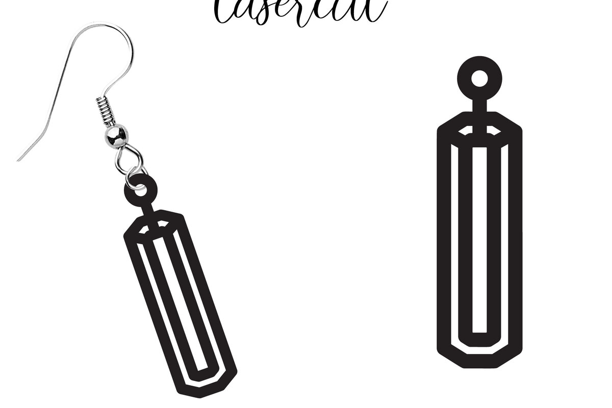 Σετ των 3 Intra απο ξύλο plywood 3mm-4mm πάχος - Σκουλαρίκι LaserCut -  Lasercut Δίασταση 3x3 cm INTRAFABR-117603056