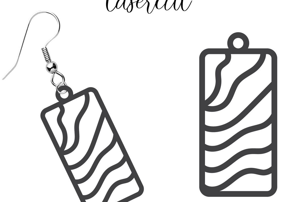 Σετ των 3 Intra απο ξύλο plywood 3mm-4mm πάχος - Σκουλαρίκι LaserCut  Δίασταση 3x3 cm INTRAFABR-116340480