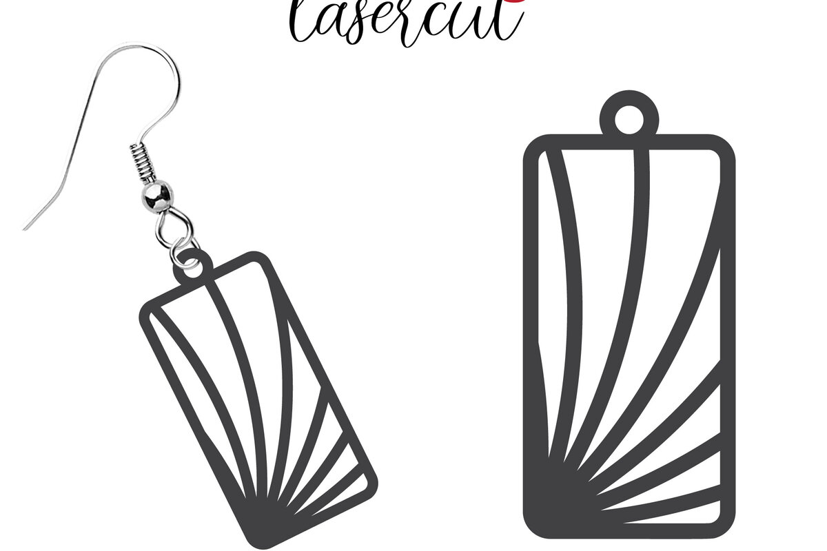 Σετ των 3 Intra απο ξύλο plywood 3mm-4mm πάχος - Σκουλαρίκι LaserCut  Δίασταση 3x3 cm INTRAFABR-116340433