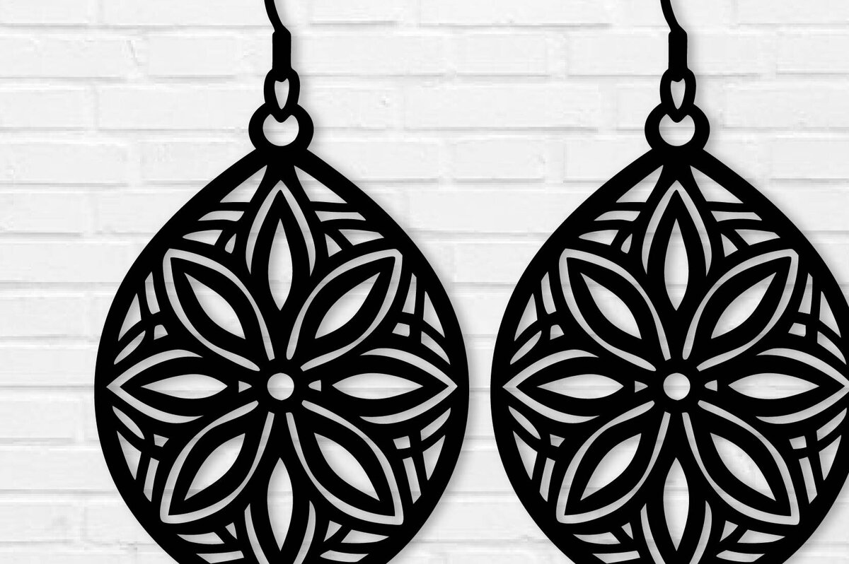 Σετ των 3 Intra απο ξύλο plywood 3mm-4mm πάχος - Σκουλαρίκια Μεταλλικά Αρχεία Τέχνης Τοίχου με Λέιζερ Δίασταση 3x3 cm INTRAFABR-109721456