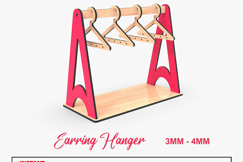 Σετ των 3 Intra απο ξύλο plywood 3mm-4mm πάχος -  κοπής με λέιζερ βάση σκουλαρικιού Δίασταση 3x3 cm INTRAFABR-105142520