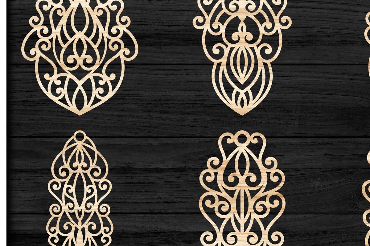 Σετ των 3 Intra απο ξύλο plywood 3mm-4mm πάχος - Σκουλαρίκια Κοσμήματα Laser Cut  Bundle 50 Δίασταση 3x3 cm INTRAFABR-78344611