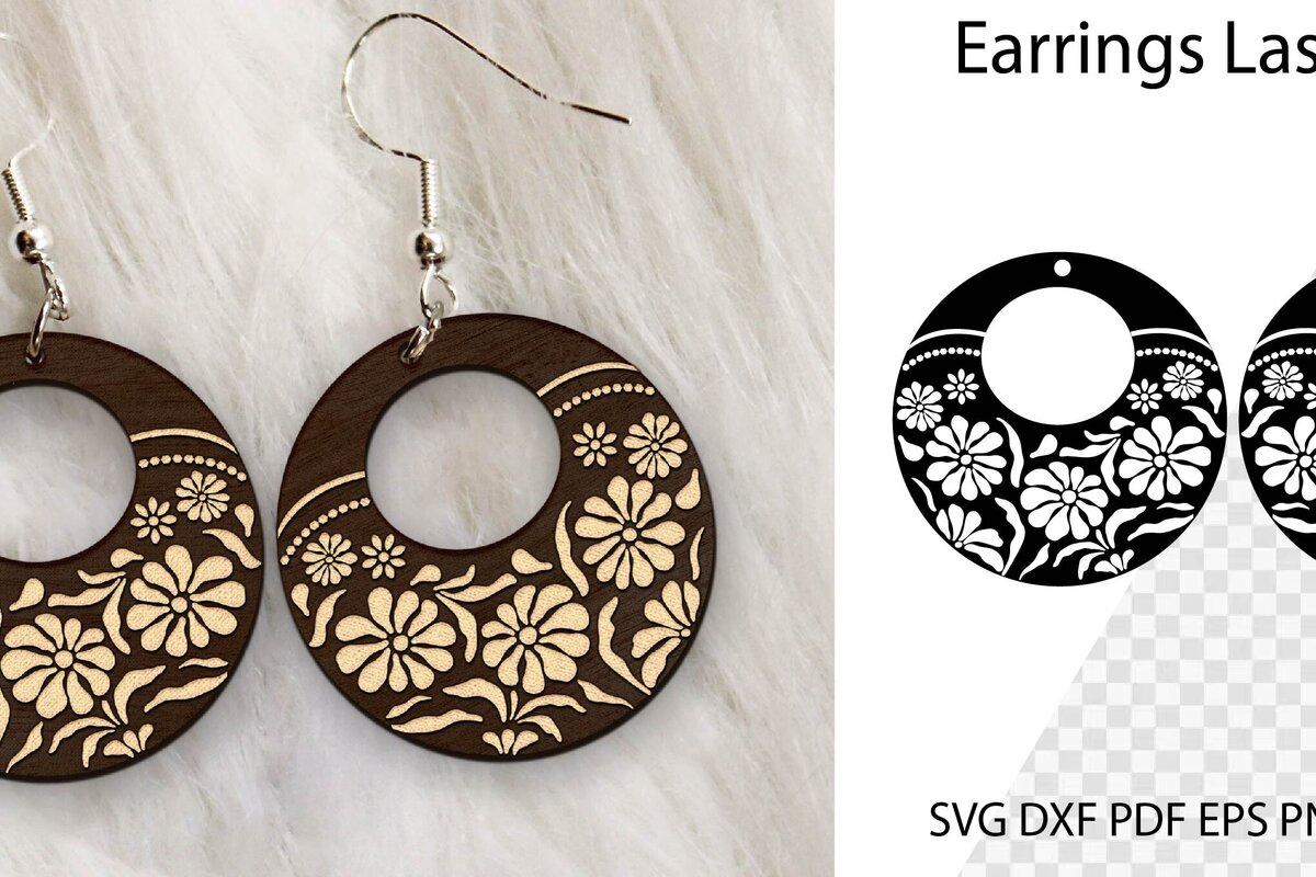 Σετ των 3 Intra απο ξύλο plywood 3mm-4mm πάχος - Σκουλαρίκια Laser cut. Boho Earrinds . Δίασταση 3x3 cm INTRAFABR-100428640