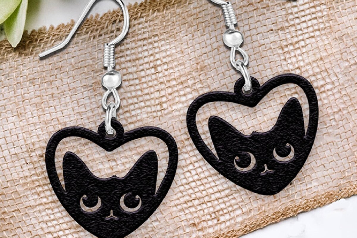 Σετ των 3 Intra απο ξύλο plywood 3mm-4mm πάχος - Σκουλαρίκια Laser cut. Σκουλαρίκια αποκριών Δίασταση 3x3 cm INTRAFABR-105668813