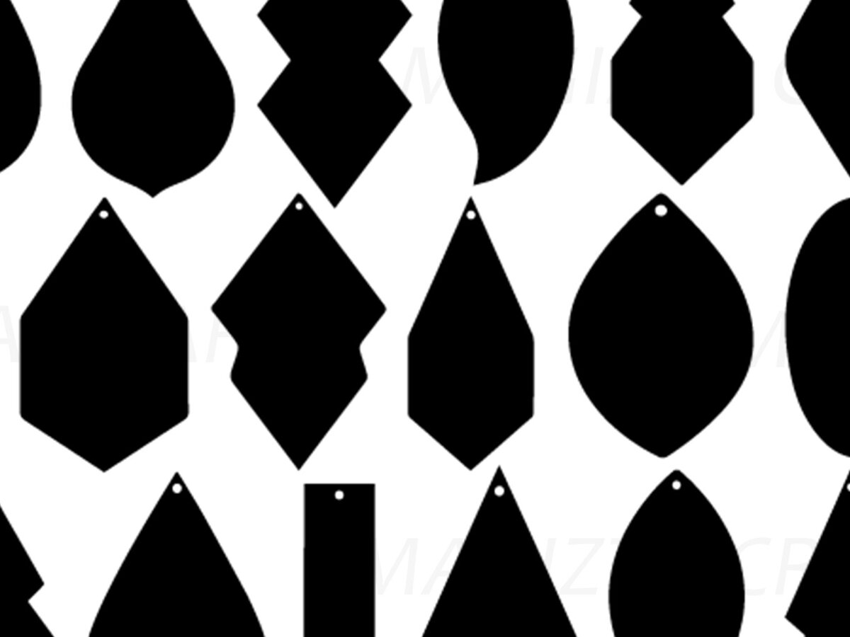 Σετ των 3 Intra απο ξύλο plywood 3mm-4mm πάχος - Σκουλαρίκια Laser Cut Shape Silhoutte  Δίασταση 3x3 cm INTRAFABR-90318317