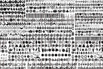 Σετ των 3 Intra απο ξύλο plywood 3mm-4mm πάχος - Σκουλαρίκια Δερμάτινο Σκουλαρίκι Boho Σκουλαρίκι Δίασταση 3x3 cm INTRAFABR-59067060