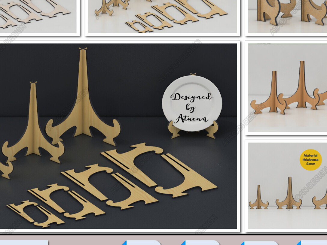 Intra απο ξύλο plywood 3mm-4mm πάχος - Easel Display Stand Multiple Sizes Mater Δίασταση 30x20 cm INTRAFABR-95436186