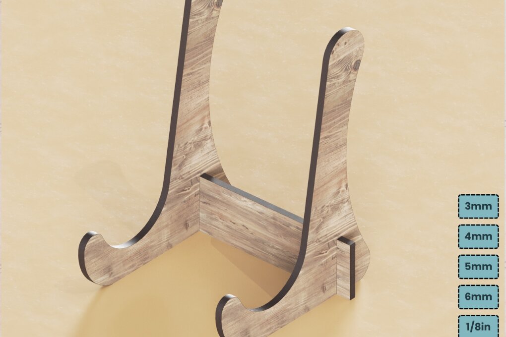 Σετ των 2 Intra απο ξύλο plywood 3mm-4mm πάχος - Σετ θήκης καβαλέτο για πλαίσια Πλάκες 290 Δίασταση 20x25 cm INTRAFABR-118757193