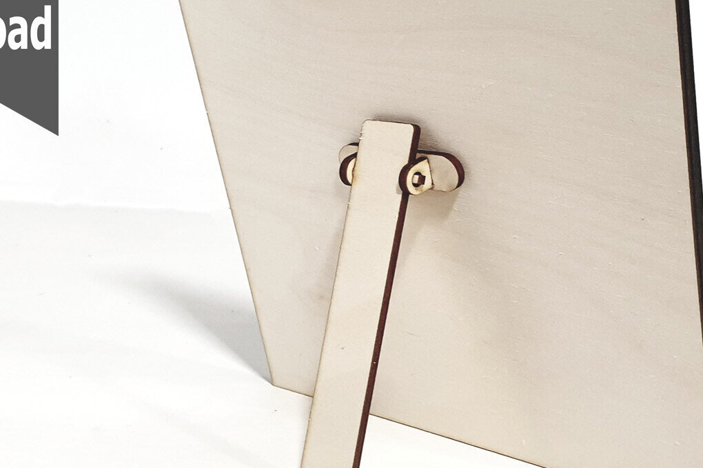 Σετ των 2 Intra απο ξύλο plywood 3mm-4mm πάχος - Πλάτες καβαλέτο, πόδια για κορνίζα Δίασταση 20x25 cm INTRAFABR-84198543