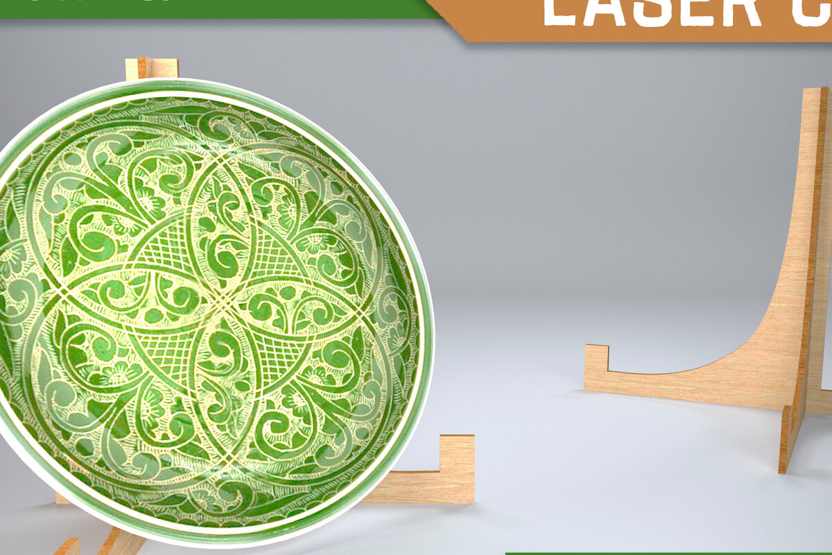 Intra απο ξύλο plywood 3mm-4mm πάχος - Easel Stands Laser Cut. Σχεδιασμός  Δίασταση 30x20 cm INTRAFABR-82531882