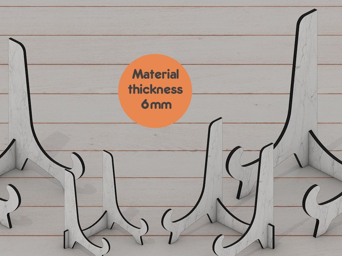 Intra απο ξύλο plywood 3mm-4mm πάχος - Σετ βάσεις προβολής Easels Plate Δίασταση 30x20 cm INTRAFABR-42960807