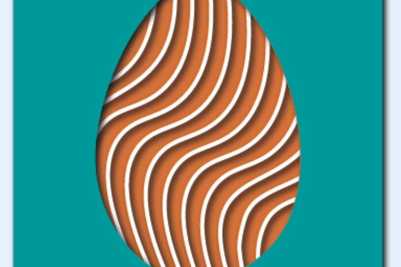 Σετ των 2 Intra απο ξύλο plywood 3mm-4mm πάχος - Πάσχα Δίασταση 15x15 cm INTRAFABR-24447237