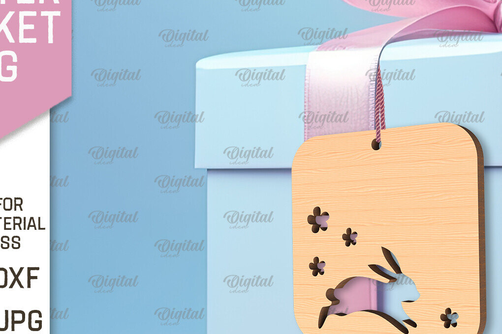 Σετ των 3 Intra απο ξύλο plywood 3mm-4mm πάχος - Πασχαλινό καλάθι Ετικέτα . Πασχαλινή  Δίασταση 15x15 cm INTRAFABR-91680279