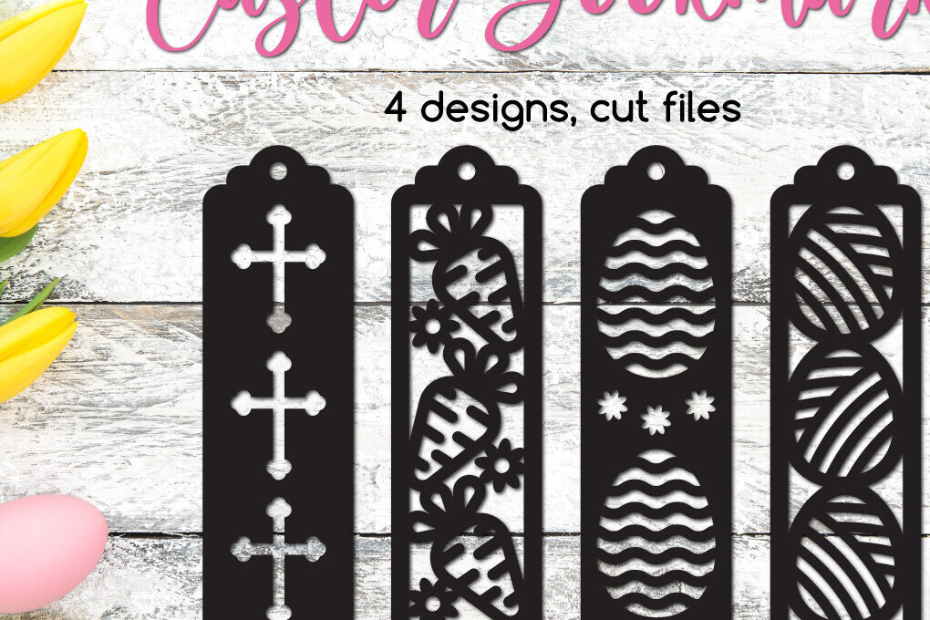 Σετ των 2 Intra απο ξύλο plywood 3mm-4mm πάχος - Πασχαλινοί σελιδοδείκτες Αρχεία αποκοπής  Δίασταση 15x15 cm INTRAFABR-116440450