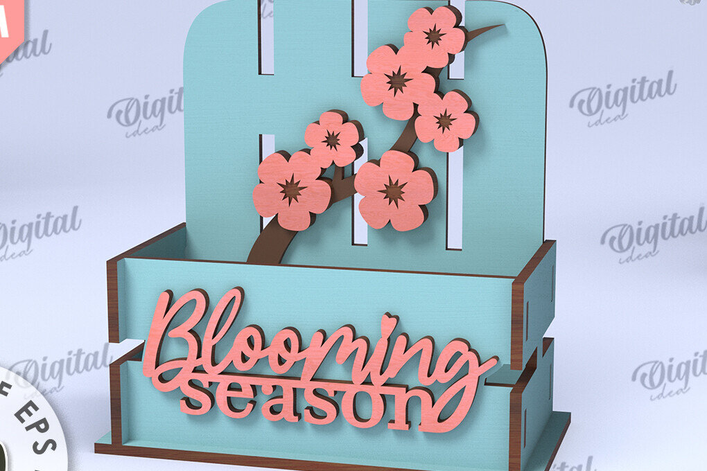 Σετ των 2 Intra απο ξύλο plywood 3mm-4mm πάχος - Πασχαλινό κουτί LaserCut. Πασχαλινό καλάθι διακόσμηση Δίασταση 15x15 cm INTRAFABR-116707873