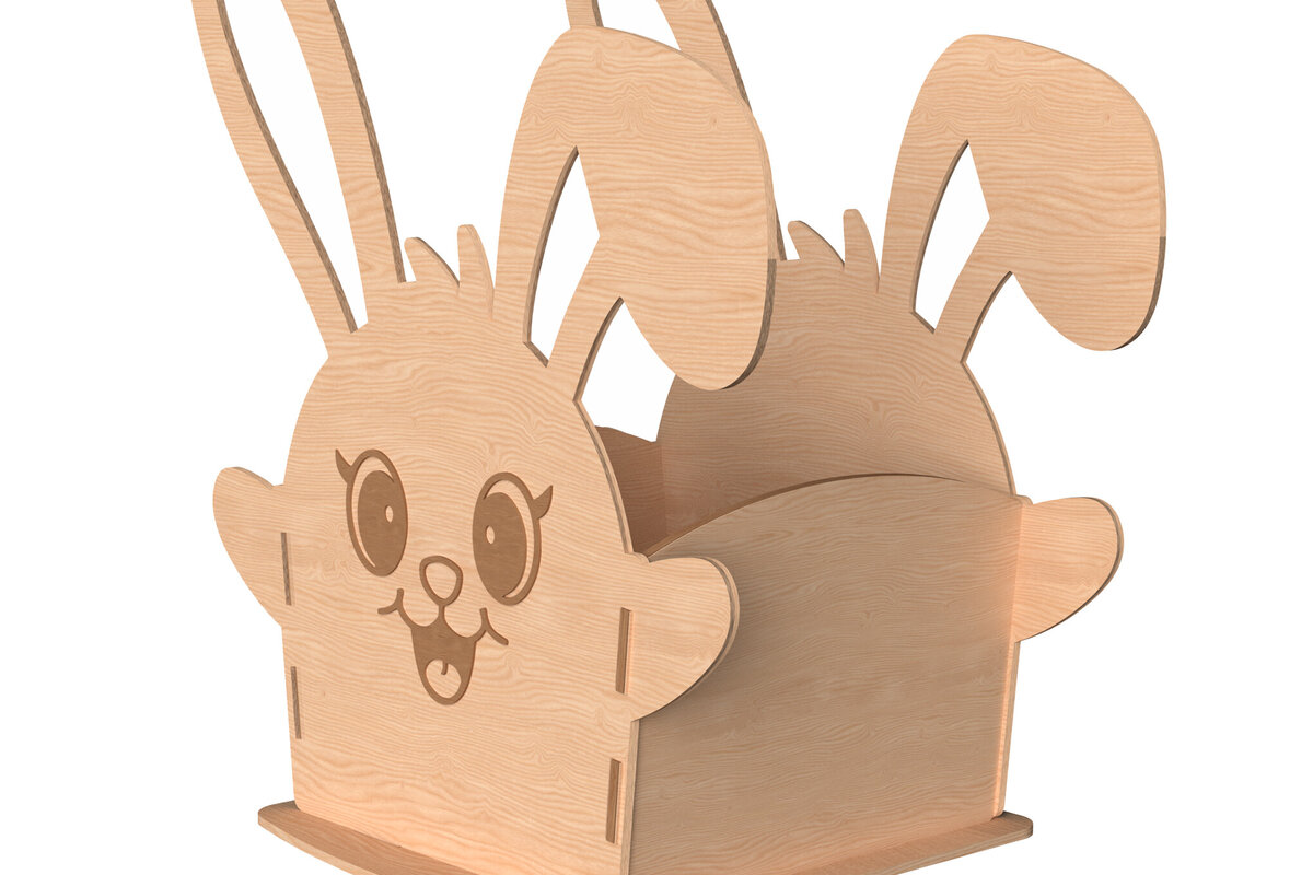 Intra απο ξύλο plywood 3mm-4mm πάχος - Πασχαλινό κλουβί με λέιζερ  Δίασταση 30x20 cm INTRAFABR-116142265