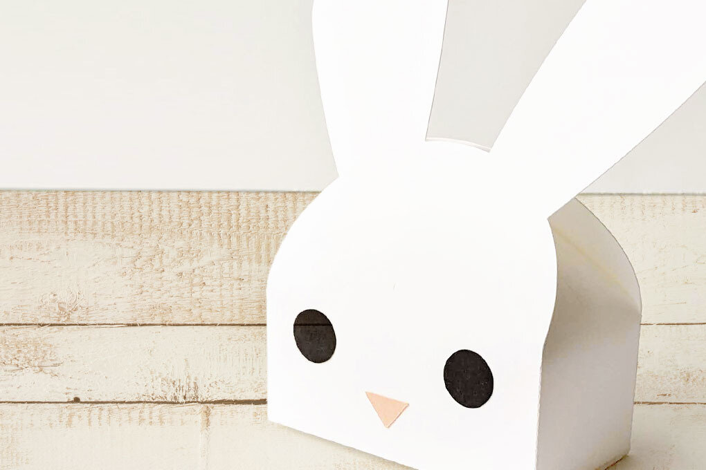 Σετ των 2 Intra απο ξύλο plywood 3mm-4mm πάχος - Κουτί δώρου Easter Bunny Face  Δίασταση 15x15 cm INTRAFABR-28365035