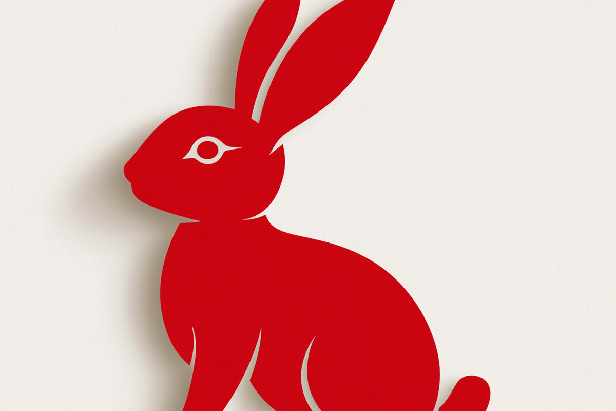 Σετ των 3 Intra απο ξύλο plywood 3mm-4mm πάχος - Πασχαλινό λαγουδάκι Paper Cut  Cut  Δίασταση 4x4 cm INTRAFABR-115485468