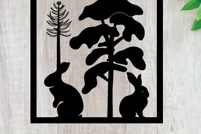 Intra απο ξύλο plywood 3mm-4mm πάχος - μεταλλικού τοίχου με ταμπέλα Πάσχα Δίασταση 40x50 cm INTRAFABR-91388620