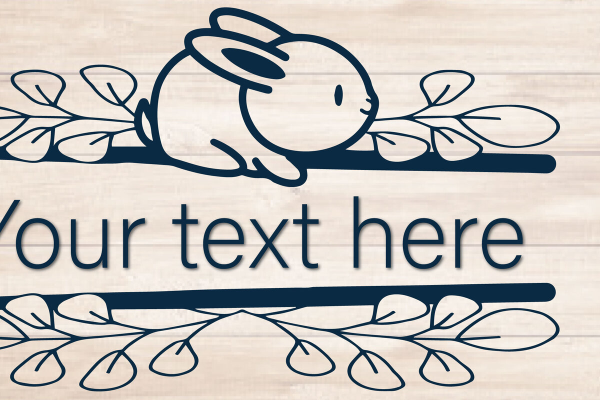 Σετ των 3 Intra απο ξύλο plywood 3mm-4mm πάχος -  αποκοπής μονόγραμμα  Split Easter Bunny Δίασταση 4x4 cm INTRAFABR-116537391