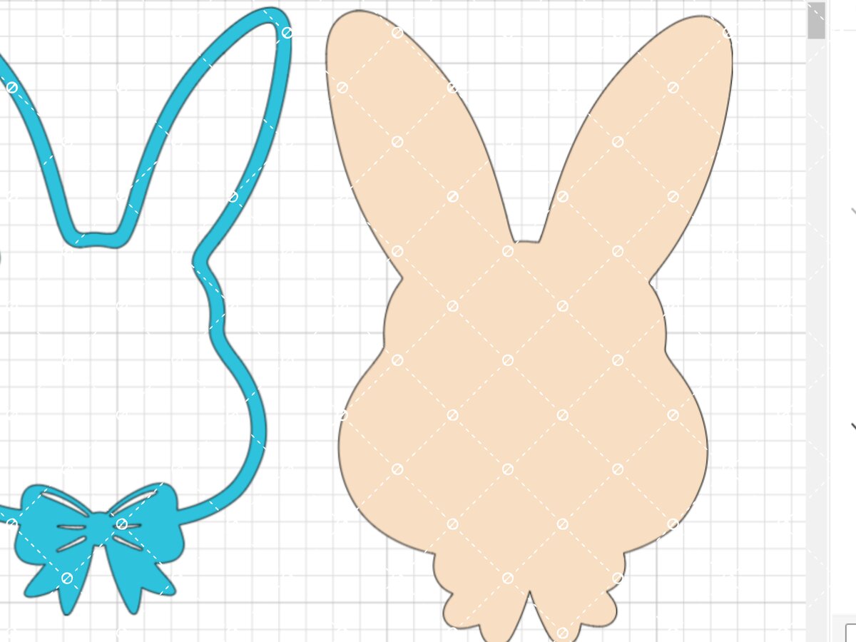 Σετ των 3 Intra απο ξύλο plywood 3mm-4mm πάχος - Πασχαλινό λαγουδάκι με ετικέτες  Δίασταση 4x4 cm INTRAFABR-118794550