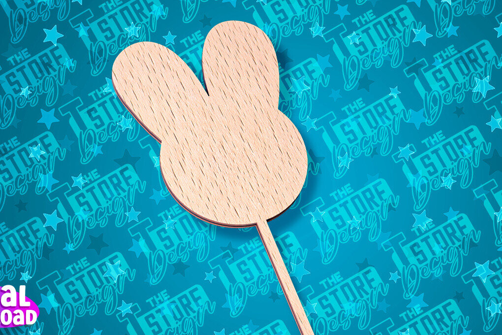 Σετ των 2 Intra απο ξύλο plywood 3mm-4mm πάχος - Πασχαλινό κέικ Topper Laser Cut |  CNC Δίασταση 15x15 cm INTRAFABR-91658542