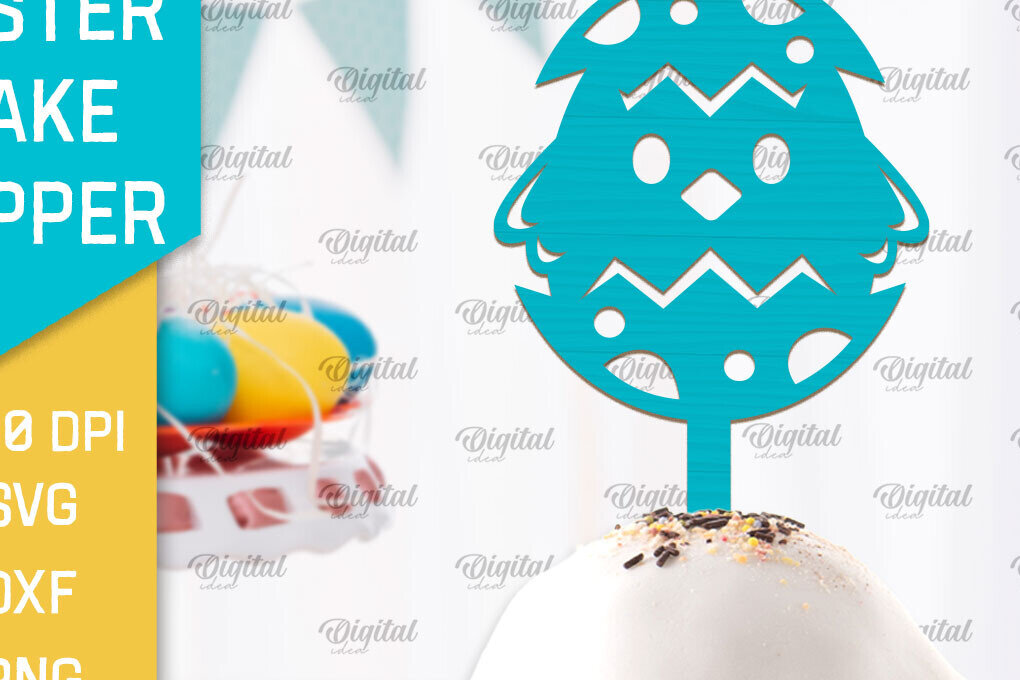 Σετ των 2 Intra απο ξύλο plywood 3mm-4mm πάχος - Πασχαλινό κέικ Topper  Laser Cut Δίασταση 15x15 cm INTRAFABR-93076539