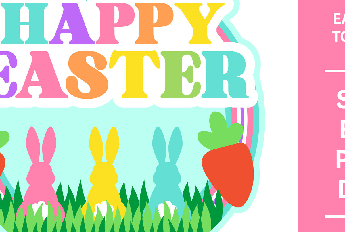 Intra απο ξύλο plywood 3mm-4mm πάχος - Πασχαλινό κέικ Topper  Δίασταση 30x20 cm INTRAFABR-91210511