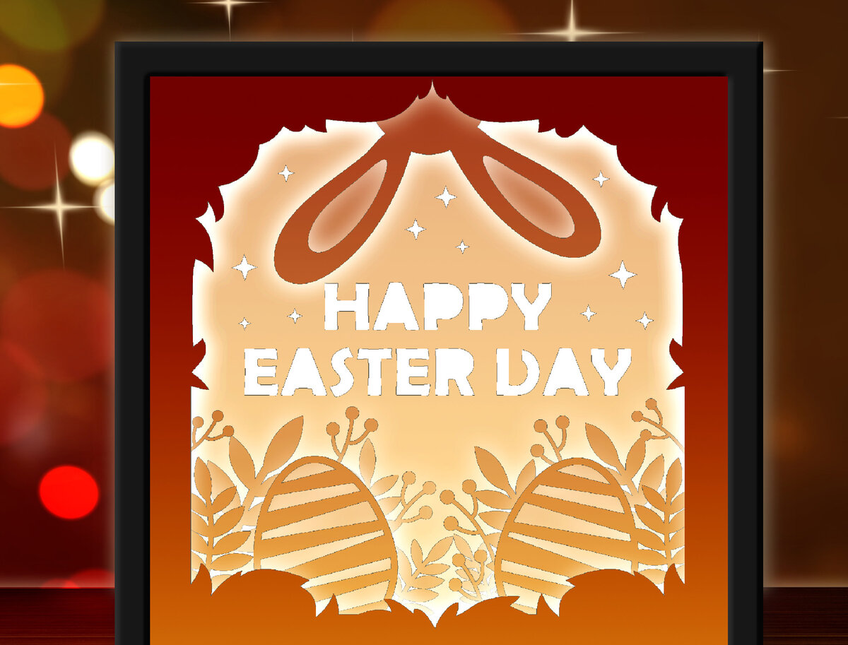 Σετ των 2 Intra απο ξύλο plywood 3mm-4mm πάχος - Ημέρα του Πάσχα Δίασταση 20x20 cm INTRAFABR-27964075