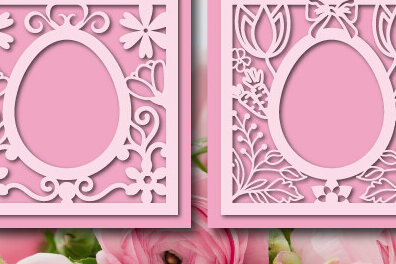 Σετ των 2 Intra απο ξύλο plywood 3mm-4mm πάχος - Δωροκάρτα  με κόλλα Πάσχας  1462 Δίασταση 15x15 cm INTRAFABR-116254760