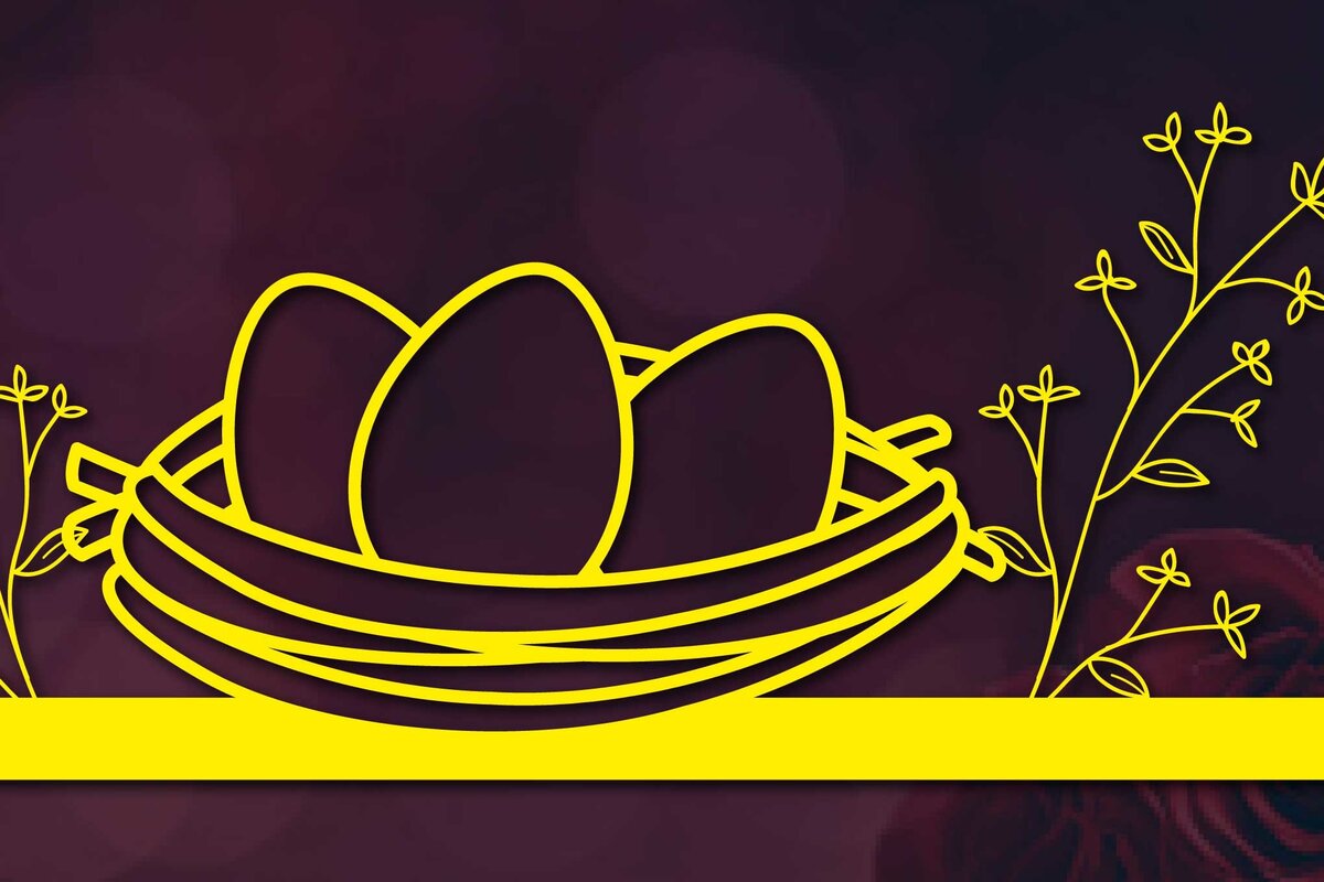 Σετ των 3 Intra απο ξύλο plywood 3mm-4mm πάχος - Πινακίδα καλωσορίσματος για την ημέρα του Πάσχα Laser Cut  Δίασταση 15x15 cm INTRAFABR-60417044