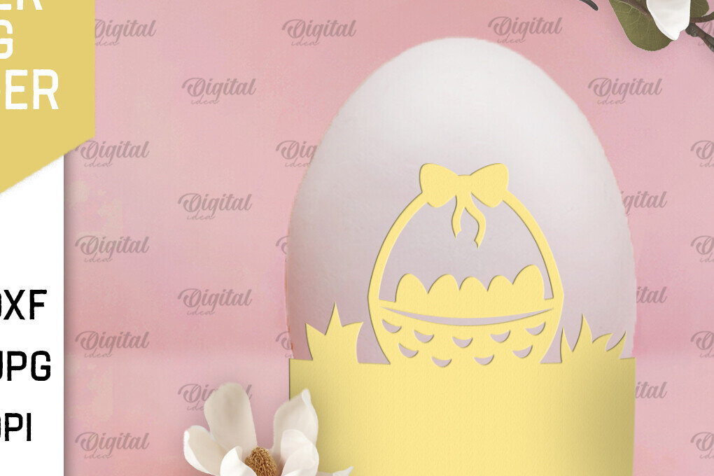 Σετ των 2 Intra απο ξύλο plywood 3mm-4mm πάχος - Πασχαλινή διακόσμηση . Αυγοθήκη Χαρτί κοπής Δίασταση 15x15 cm INTRAFABR-90505200