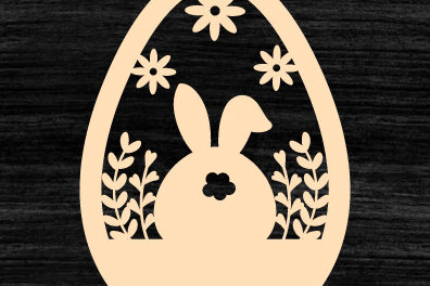 Σετ των 3 Intra απο ξύλο plywood 3mm-4mm πάχος - Πασχαλινό σκουλαρίκι Laser cut Δίασταση 3x3 cm INTRAFABR-90414357