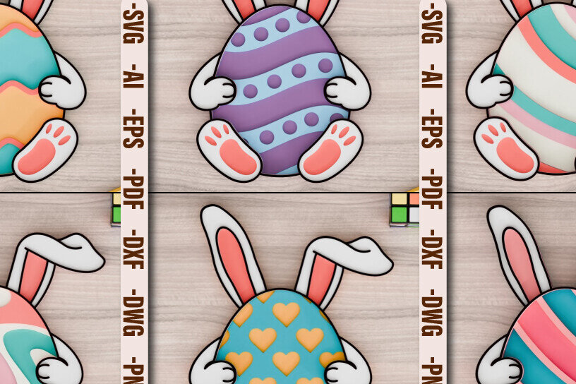 Intra απο ξύλο plywood 3mm-4mm πάχος - Πασχαλινό Αυγό 3d  Laser Crafting BNDLE Δίασταση 20x25 cm INTRAFABR-92631983