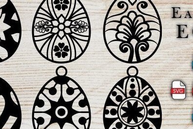 Σετ των 2 Intra απο ξύλο plywood 3mm-4mm πάχος - Πασχαλινό αυγό Δίασταση 15x15 cm INTRAFABR-32771032