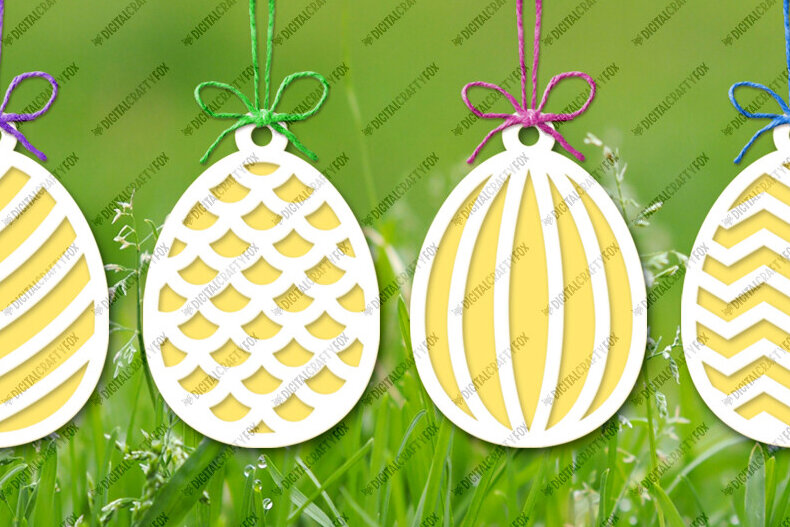 Σετ των 3 Intra απο ξύλο plywood 3mm-4mm πάχος - Πασχαλινό αυγό Κρεμαστό  , αυγών Δίασταση 6x6 cm INTRAFABR-119541967