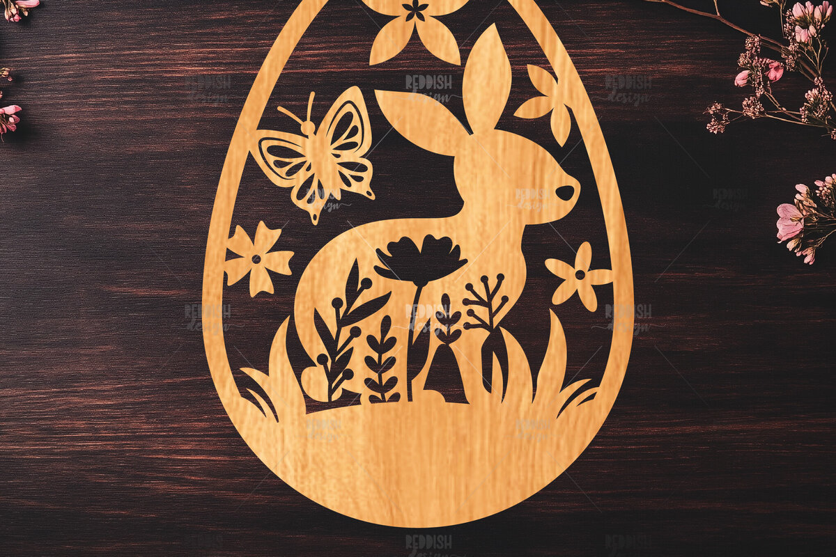 Intra απο ξύλο plywood 3mm-4mm πάχος -  κοπής με λέιζερ πασχαλινό αυγό Δίασταση 15x15 cm INTRAFABR-116666984