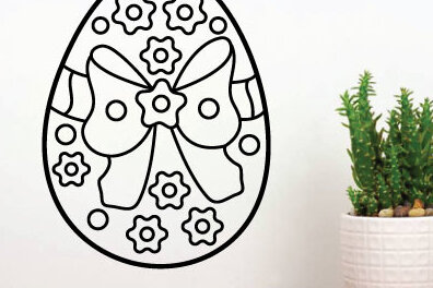 Intra απο ξύλο plywood 3mm-4mm πάχος -  κοπής με λέιζερ πασχαλινό αυγό Δίασταση 40x50 cm INTRAFABR-65455350