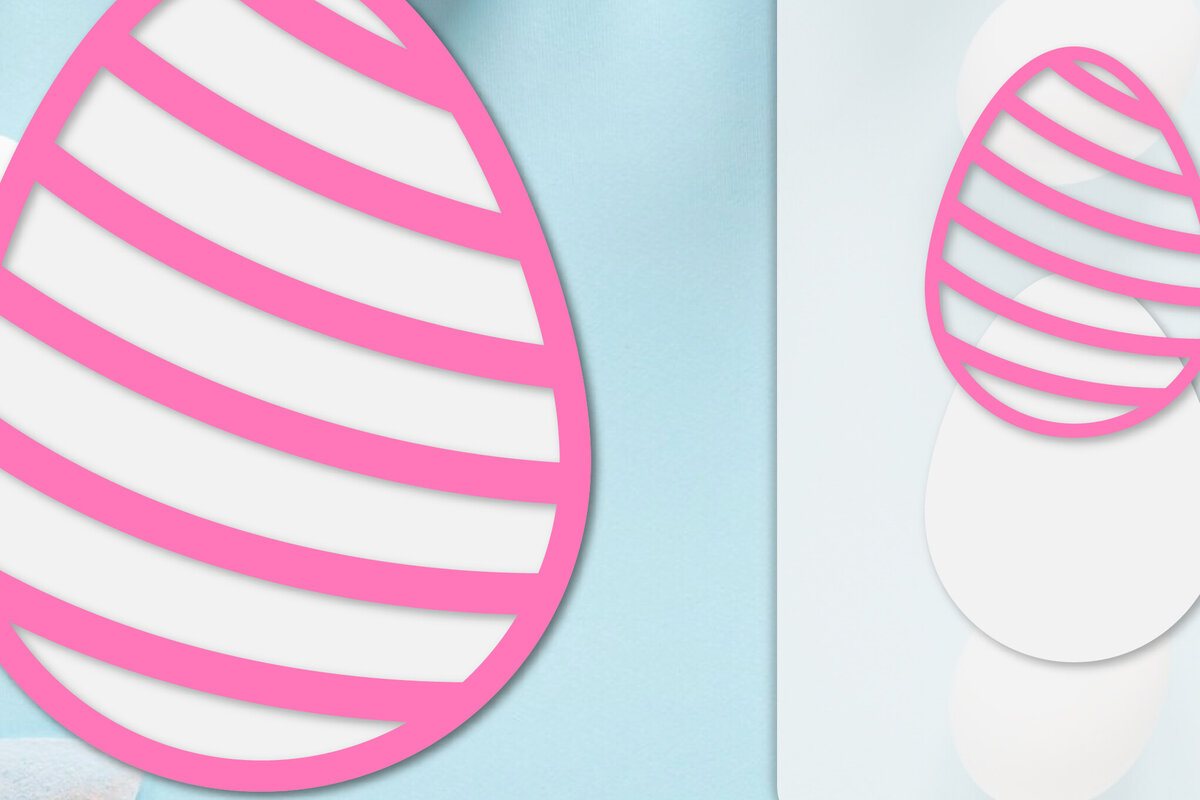 Σετ των 2 Intra απο ξύλο plywood 3mm-4mm πάχος - με στρώσεις πασχαλινών αυγών Δίασταση 20x20 cm INTRAFABR-115684804